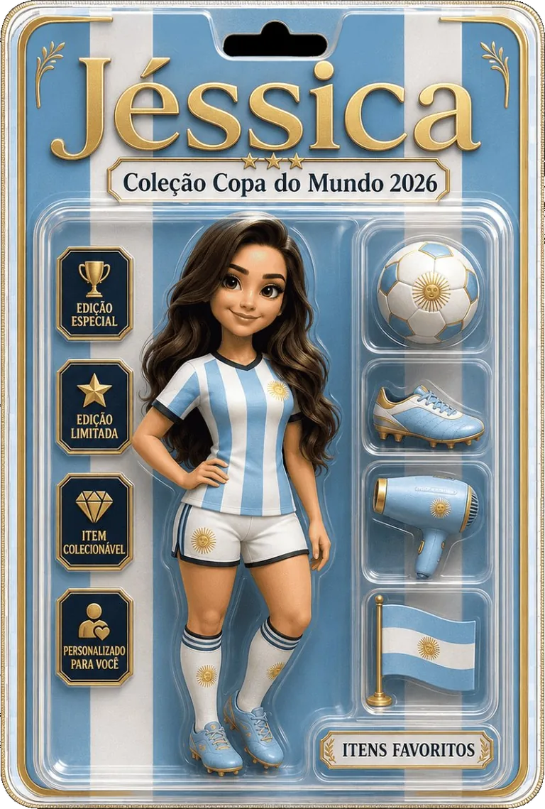 Miniatura Colecionável Copa 2026 AR